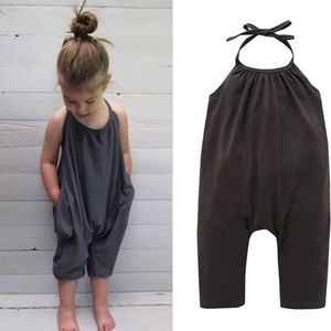 NEW Boutique Toddler Backless Harem Jumpsuit